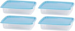 Ételhordó MagicHome Lunchbox szett YH126, téglalap alakú, 4 db, 1000 ml, 215x155x55 mm