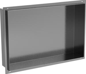 Mexen X-Wall-NR fali polc perem nélkül 45 x 30 cm, gun grey kefe - 19E1453010