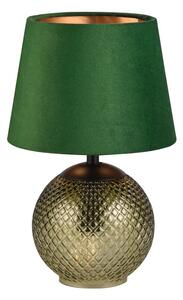 Zöld-bronzszínű asztali lámpa (magasság 29 cm) Jonna – Trio