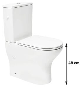 Kombinált WC SAT Brevis fehér fényes felülettel vario lefolyó SATBRE033RREXVPP