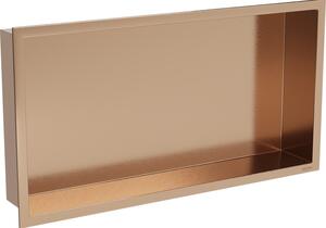 Mexen X-Wall-R niches polc peremmel 60 x 30 cm, kefevelt réz - 19C0603010