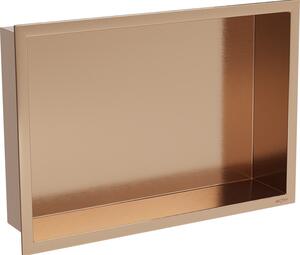 Mexen X-Wall-R 45 x 30 cm-es peremes fülke polc, kefezett réz - 19C0453010
