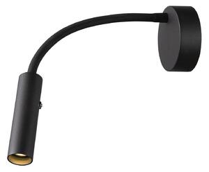 Fali Lámpa SLV, Karpo Goose, dimmable, Fekete, Hálószoba, Fém, Modern