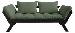 Bebop Black/Olive Green zöld kinyitható kanapé - Karup Design