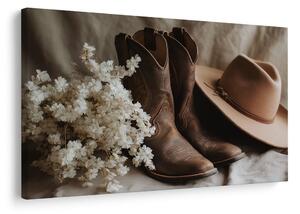 Kép cowboy csizma kalappal