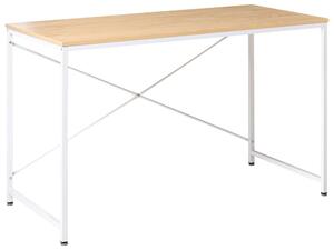 Íróasztal ANDASTE Világosbarna/fehér 120 cm 60 cm