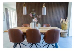 Étkezőasztal tölgyfa dekorral 95x200 cm Bordeaux – House Nordic