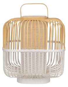 Asztali lámpa Forestier, Bamboo Square M, Fehér, Nappali, Bambusz, Dizájn