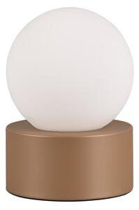 Fehér-barna asztali lámpa (magasság 17 cm) Countess – Trio