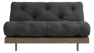 Fekete kinyitható kanapé 140 cm Roots – Karup Design