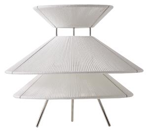 Asztali lámpa FRANDSEN, Kiku, dimmable, Fehér, Nappali, Szövet / Textília, Dizájn
