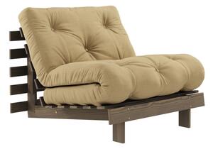 Bézses mustársárga fotel Roots – Karup Design