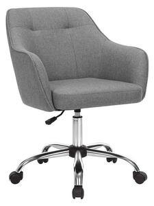 SONGMICS Modern Ergonomikus Irodai Szék Szürke Lenhatású Kárpittal