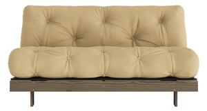 Bézses mustársárga kinyitható kanapé 160 cm Roots – Karup Design