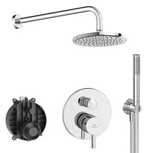 Ideal Standard CeraLine - Zuhanyszett rejtett csapteleppel, testtel, átmérő 20 cm, króm BD192AA