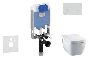 Ideal Standard ProSys - Falra szerelhető, zuhanyzós WC és ülőkés szett TECEone, gombok Oleas M1, perem nélküli, SoftClose, króm, króm ProSys80M SP132