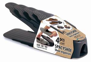 Prosperplast cipőrendező készlet, 38-45 méret antracit, 4 db
