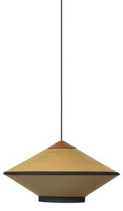 Függőlámpa Forestier, Cymbal S, dimmable, Bronz / Öreg Sárgaréz, Nappali, Szövet / Textília, Dizájn
