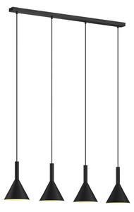 Függőlámpa Arcchio, Tadej, dimmable, Fekete, Nappali, Fém, Modern