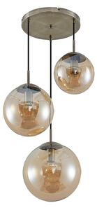 Függőlámpa Lindby, Teeja, dimmable, Bronz / Öreg Sárgaréz, Nappali, Üveg, Modern