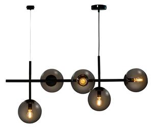 Függőlámpa Dyberg Larsen, Como, dimmable, Fekete, Nappali, Üveg