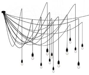 Függőlámpa SELETTI, LED Maman, dimmable, Fekete, Nappali, Műanyag, Modern