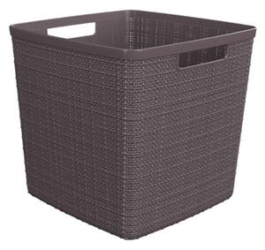 Curver Jute Cube doboz 17L szürke
