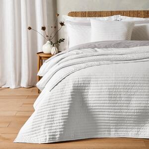 Fehér steppelt ágytakaró franciaágyra 220x230 cm – Bianca