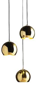 Függőlámpa FRANDSEN, Ball, dimmable, Arany / Sárgaréz, Nappali, Fém, Dizájn