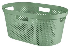 Curver Infinity Dots 40L szennyestartó kosár zöld
