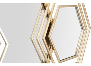 Triply fali tükör aranyszínű dekorral, 80 x 30 cm - Mauro Ferretti