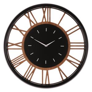 Falióra – 60 cm átmérő, MDF és fém, római számokkal