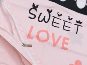 SWEET LOVE rózsaszín gyermek ágyneműhuzat