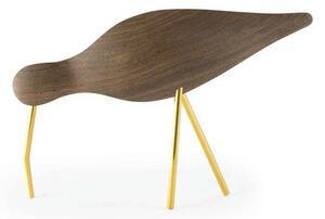 Normann Copenhagen - Shorebird Szobor Large Walnut Brass - Lampemesteren