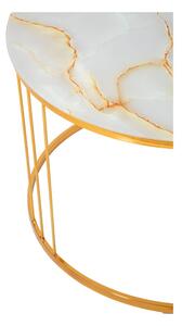 Simple Paris aranyszínű dohányzóasztal, ⌀ 70 cm - Mauro Ferretti