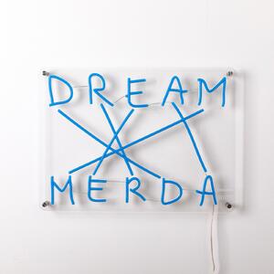 Asztali lámpa SELETTI, Dream-Merda, dimmable, Kék, Nappali, Műanyag, Dizájn