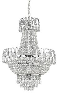 Csillárok Lindby, Casparia, dimmable, Átlátszó, Nappali, Kristály, Antik