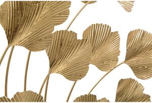 Wind Leaf fém szobor aranyszínű dekorral - Mauro Ferretti