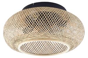 Cordie mennyezeti ventilátor világítással Ø 53 cm csendes DC - Lucande Lucande, Cordie, dimmable, Fa, Nappali, Bambusz, Vidéki otthon / Rusztikus