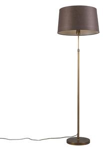 Állólámpa bronz barna árnyékolóval 45 cm állítható - Parte