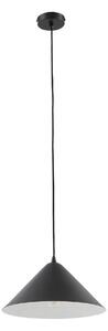 Függőlámpa Lindby, Clarine, dimmable, Fekete, Étkező, Fém, Modern