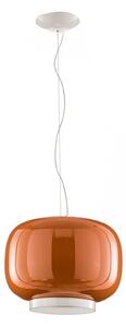 Függőlámpa Foscarini, Chouchin 1, dimmable, Narancs, Konyha, Üveg, Dizájn