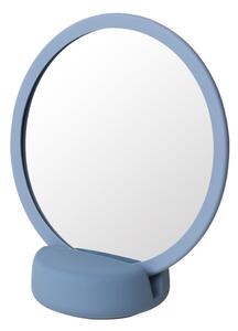 Kék asztali kozmetikai tükör, magasság 18,5 cm - Blomus