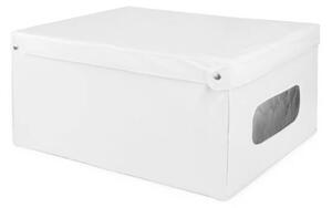 Compactor SMART összecsukható tárolódoboz fedéllel, 50 x 40 x 25 cm, fehér, S