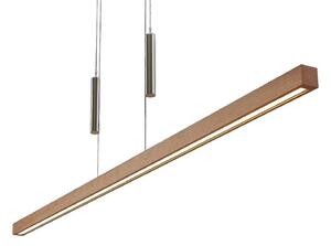 Függőlámpa Lucande, Tamlin, dimmable, Fa, Nappali, Fa, Modern