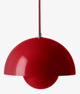 Függőlámpa &Tradition, Flowerpot VP1, dimmable, Piros, Nappali, Fém, Dizájn