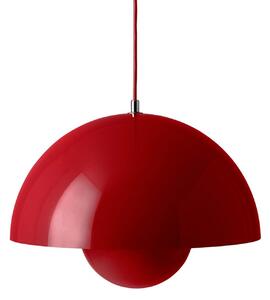 Függőlámpa &Tradition, Flowerpot VP7, dimmable, Piros, Nappali, Fém, Dizájn