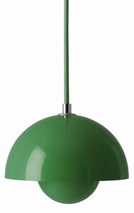 Függőlámpa &Tradition, Flowerpot VP10, dimmable, Zöld, Nappali, Fém, Dizájn