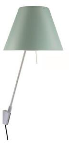 Costanzina Fali Lámpa Aluminium with Comfort Green