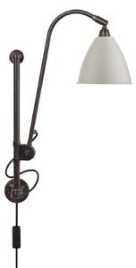 Bestlite BL5 fali lámpa, Ø 16 cm, fekete/sárgaréz/fehér